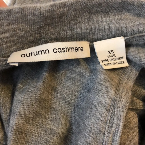 AUTUMN CASHMERE Grey Open Drape Balloon Hem Sleeveless Vest - Picture 6 of 7